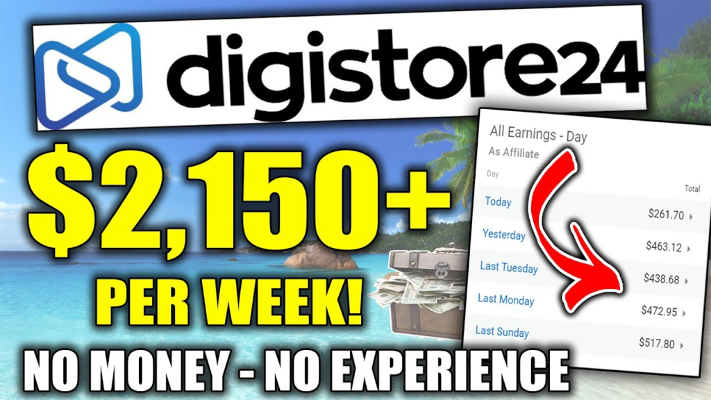 Dapatkan Penghasilan Hingga $5.000/Minggu dengan Afiliasi DigiStore24!