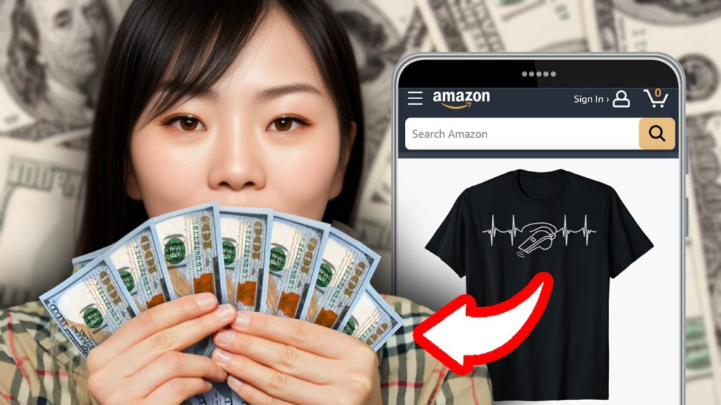 Raup Passive Income $800+ Per Bulan dari Desain Kaos Unik di Amazon Merch!